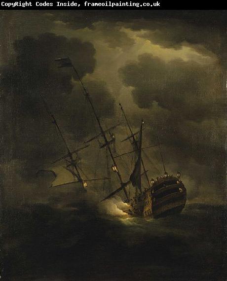 Peter Monamy Loss of HMS Victory, 4 October 1744